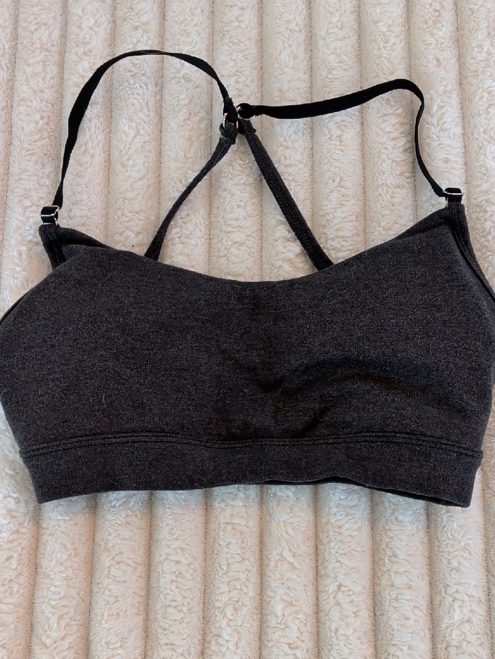 P'tula Charcoal Racerback Sports Bralette